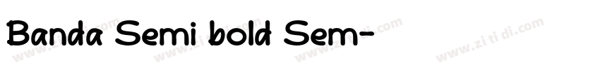 Banda Semi bold Sem字体转换